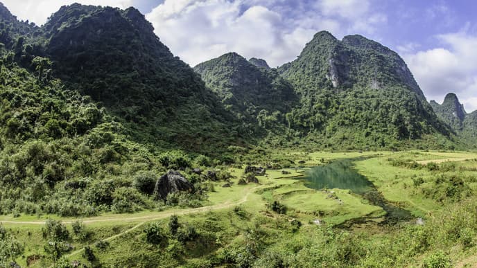 Erkundung des Dorfes Tan Hoa