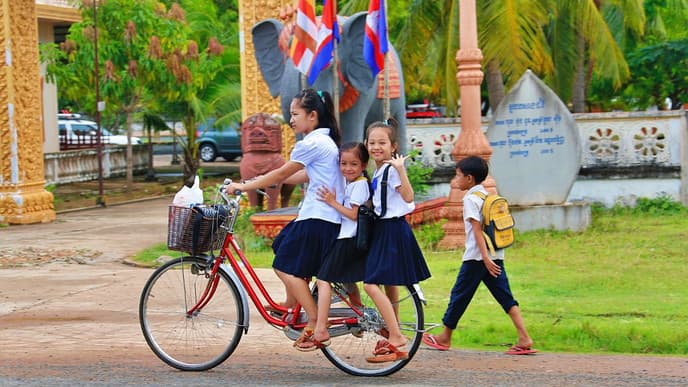Abreise aus Phnom Penh