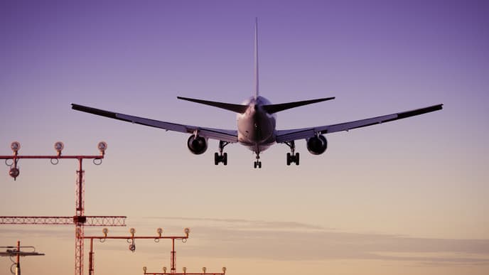 Rückflug in die Heimat