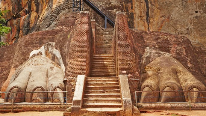 The mighty Sigiriya Rock Fortress