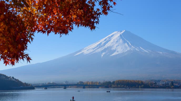 Dampfquellen und Panoramablick auf den Berg Fuji