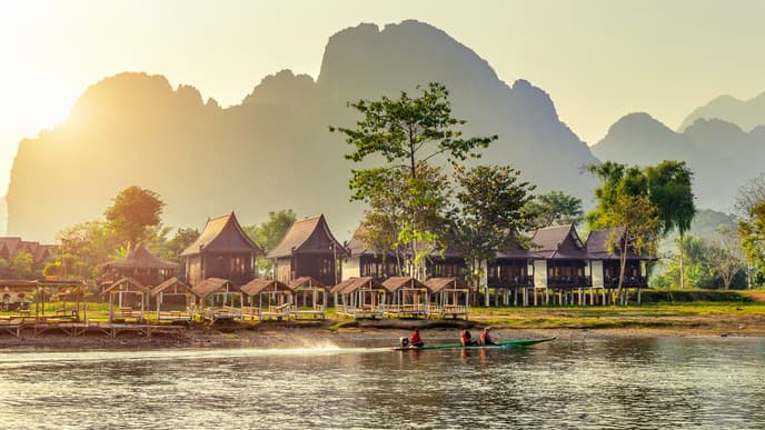 The surreal landscapes of Vang Vieng