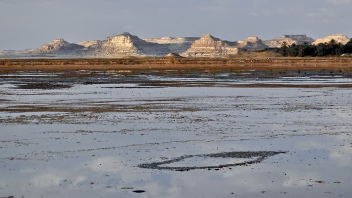 Swim in the waters of Lake Siwa