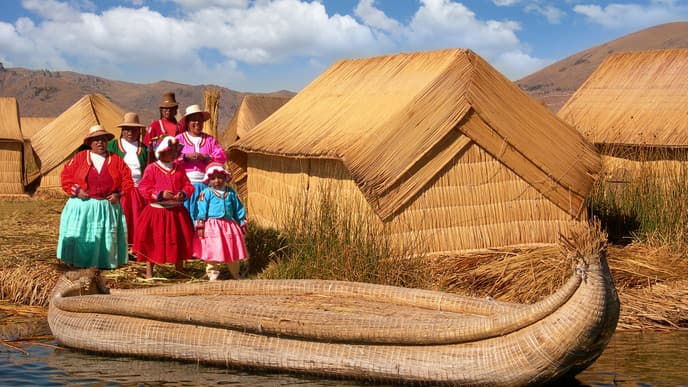 The unique islands of Titicaca