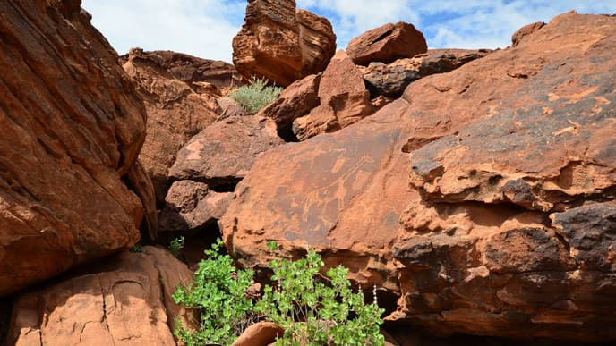 Die umfangreichste Felskunstgalerie Namibias
