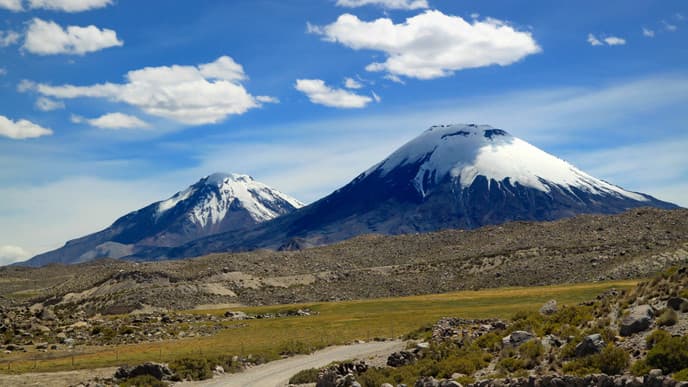 Beautiful Chungará Lake