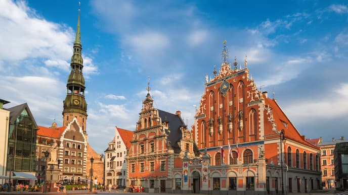 Stroll through the vibrant streets of Riga