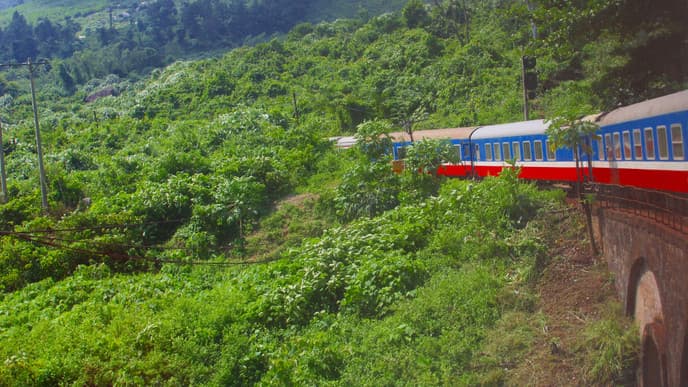 An overnight train to Danang