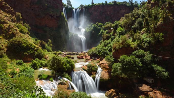 Cascading falls & traditional cuisine