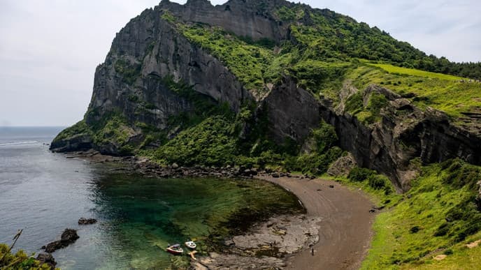 Jeju's peaks, cliffs & green tea