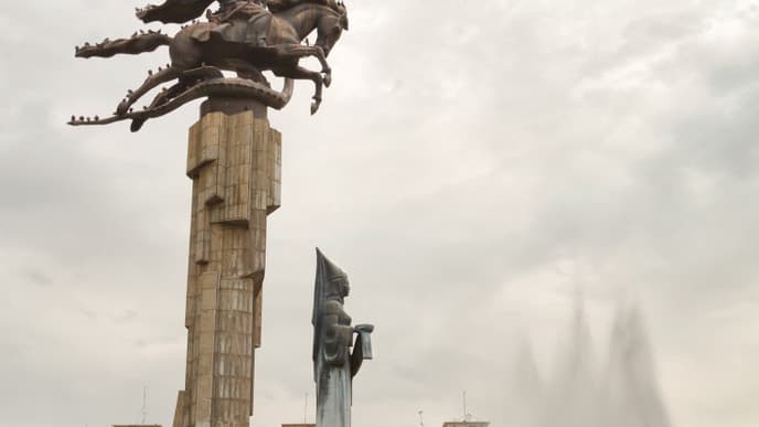 Flight to the Bishkek - the Capital of Kyrgyzstan