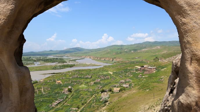 Antike Höhlenstadt und das georgische Hochgebirge
