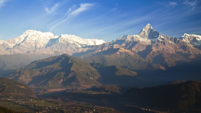 Kultur und Landschaften auf dem Weg nach Pokhara