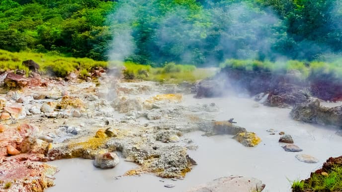 Explore the volcanic landscape at your own pace