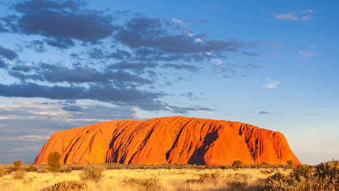 Sunset at the magical Uluru