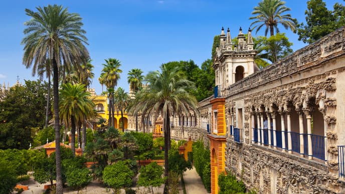Explore sun-warmed Seville on foot