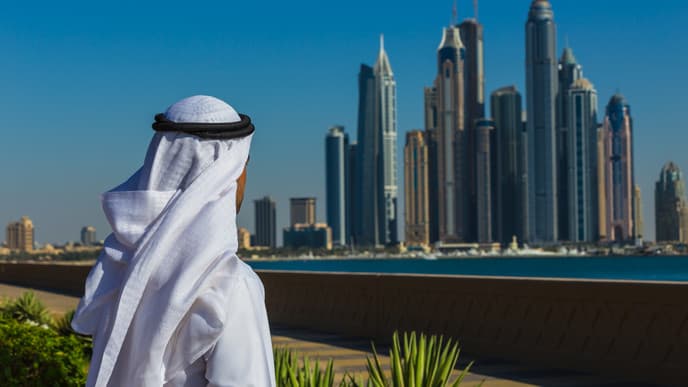 Arrival at Dubai International Airport