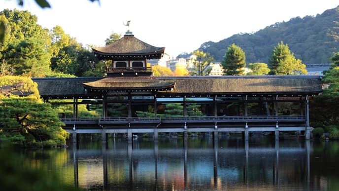 Tempel und Affenpark in Kyoto