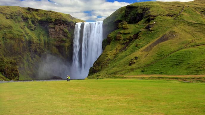 The ruins of a Viking settlement
