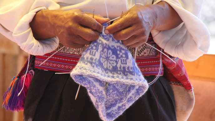 Taquile, die Insel der strickenden Männer