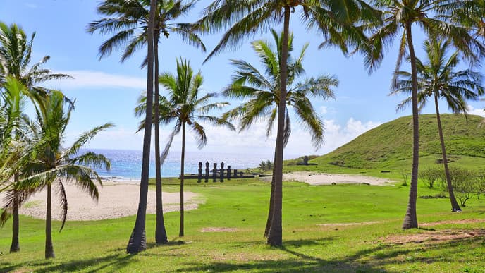 Traumhafter Badetag am Anakena Strand