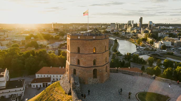 Arrival into Vilnius