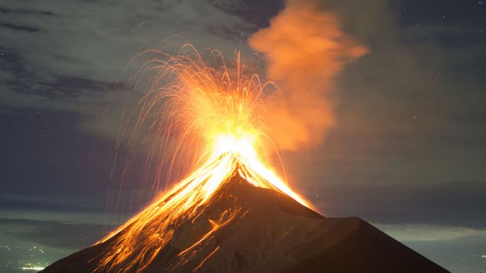 Intrepid volcano hike