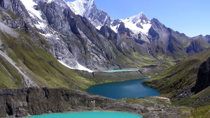 Lagunen und Gletscher im Nationalpark Huascarán