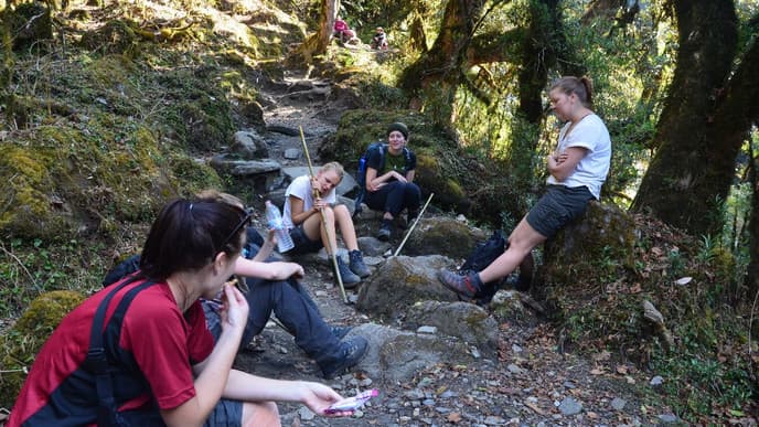 Erstaunliche Landschaft des Himalaja