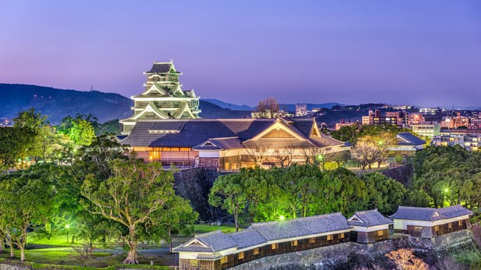 Ausflüge zum Wandergarten & der Burg von Kumamoto