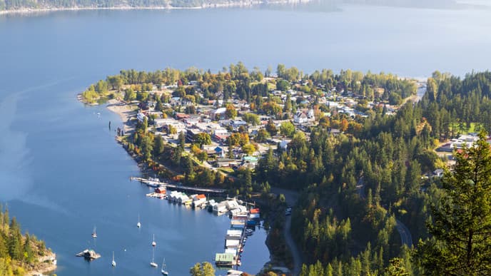 Hit the road & head to Kaslo