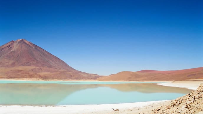 See the Blood-Red Waters of Laguna Colorada