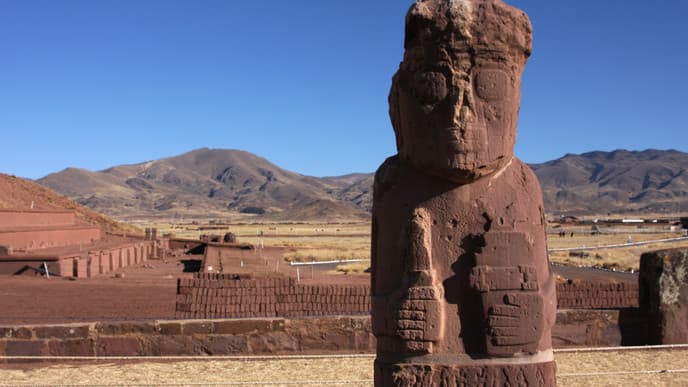 Fahrt durch Bolivien: Tiwanaku und La Paz