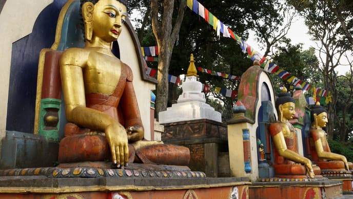 Ausflug zu Pharping und Swayambhunath