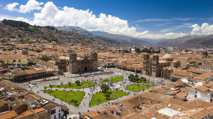 Die ehemalige Inka-Hauptstadt Cusco