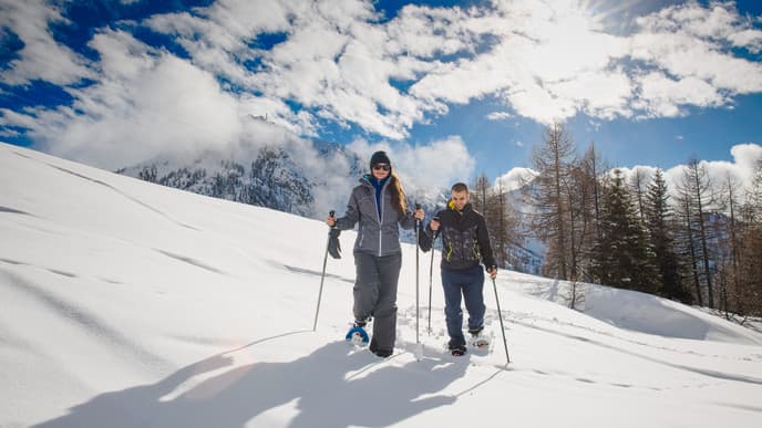 Snowshoe trek & ice fishing