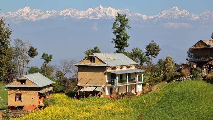 At leisure in scenic Dhulikhel