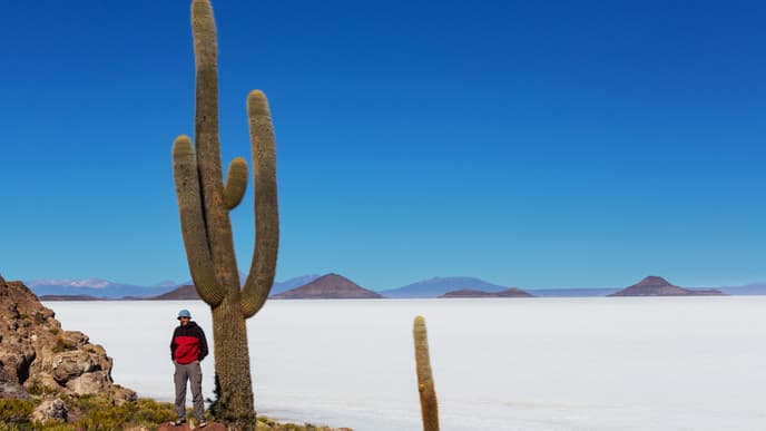 Drive across the world's largest salt flat