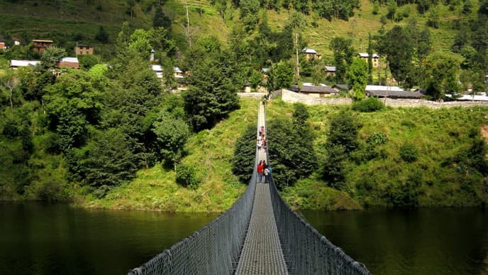 Hike through local farmland