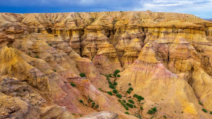 Die bunten Klippen der Mongolei