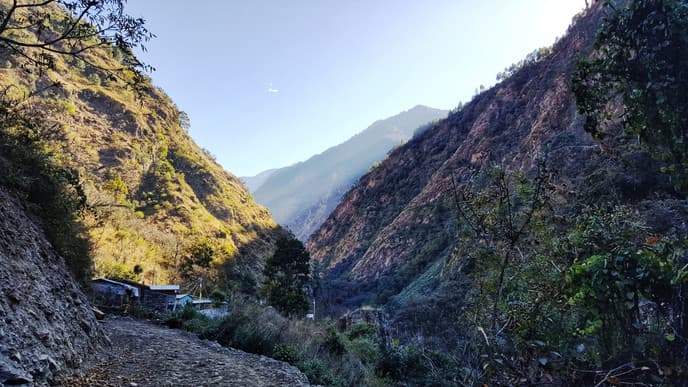 Das Trekking im Langtang Nationalpark beginnt!