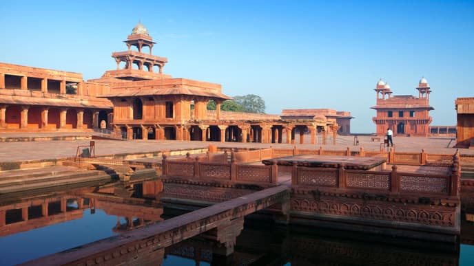 Eine verlassene Ruinenstadt