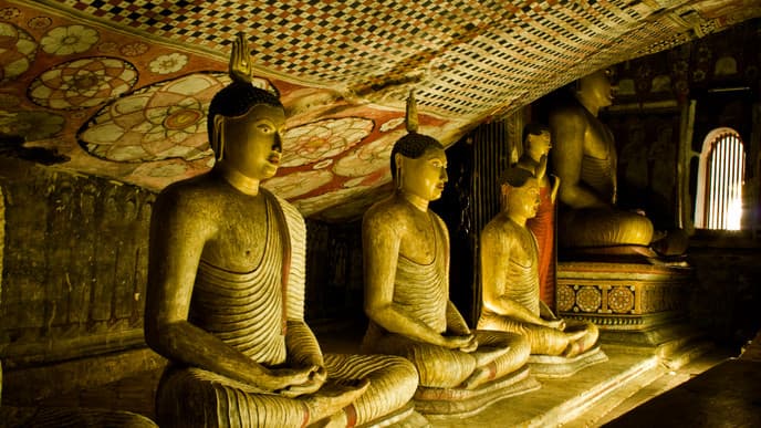 Der goldene Tempel von Dambulla