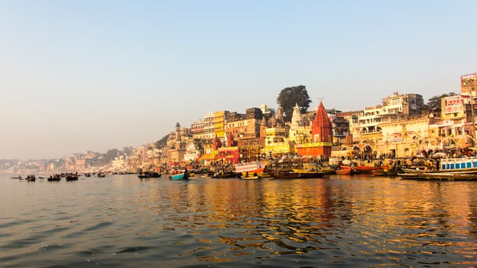Bootsfahrt auf dem Ganges-Fluss