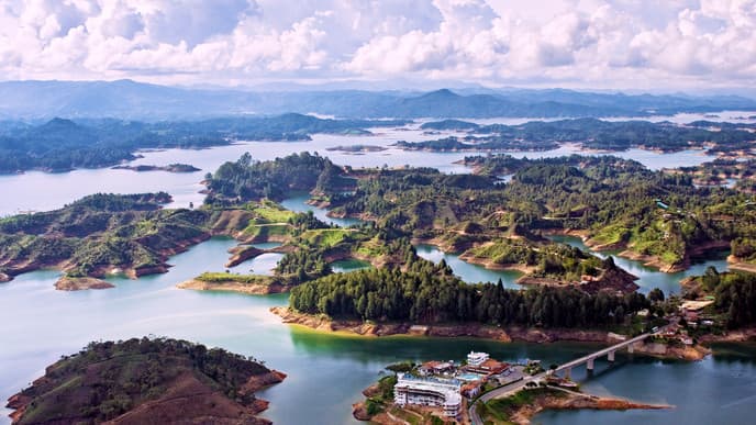 Climb Up Guatape Rock