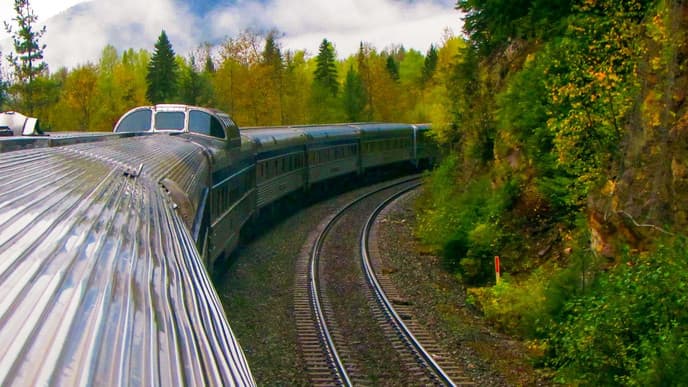 Begin a scenic train journey