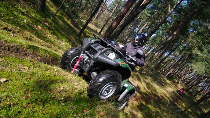 Quad-Bike though the Arctic Forest