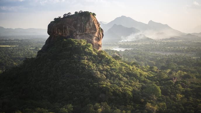 The striking Sigiriya Rock Fortress