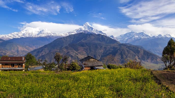 Wanderung zum Annapurna Eco Village