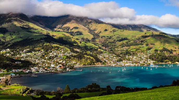 Über Christchurch auf die Halbinsel nach Akaroa